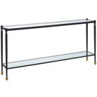 Javana Glass / Iron Console Table Uttermost