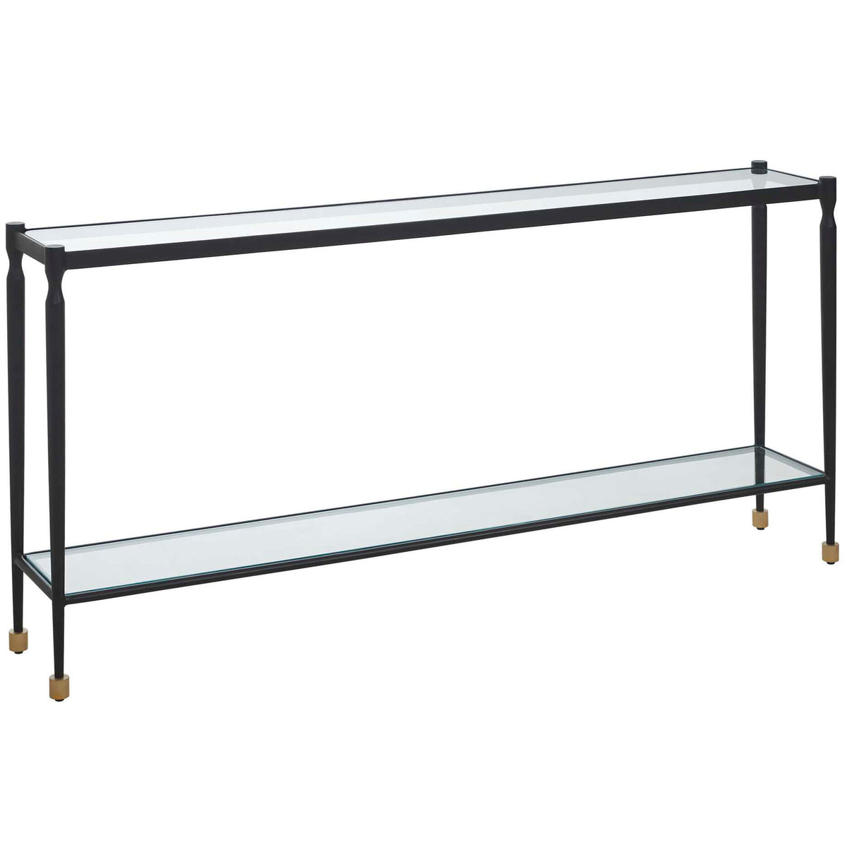 Javana Glass / Iron Console Table Uttermost