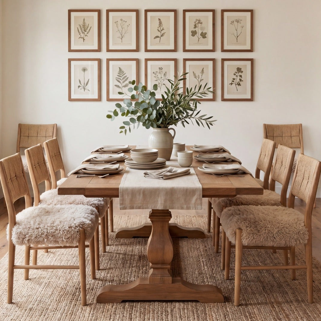 Bourton Dining Chair in Faux Mongolian Fur by Keiichi