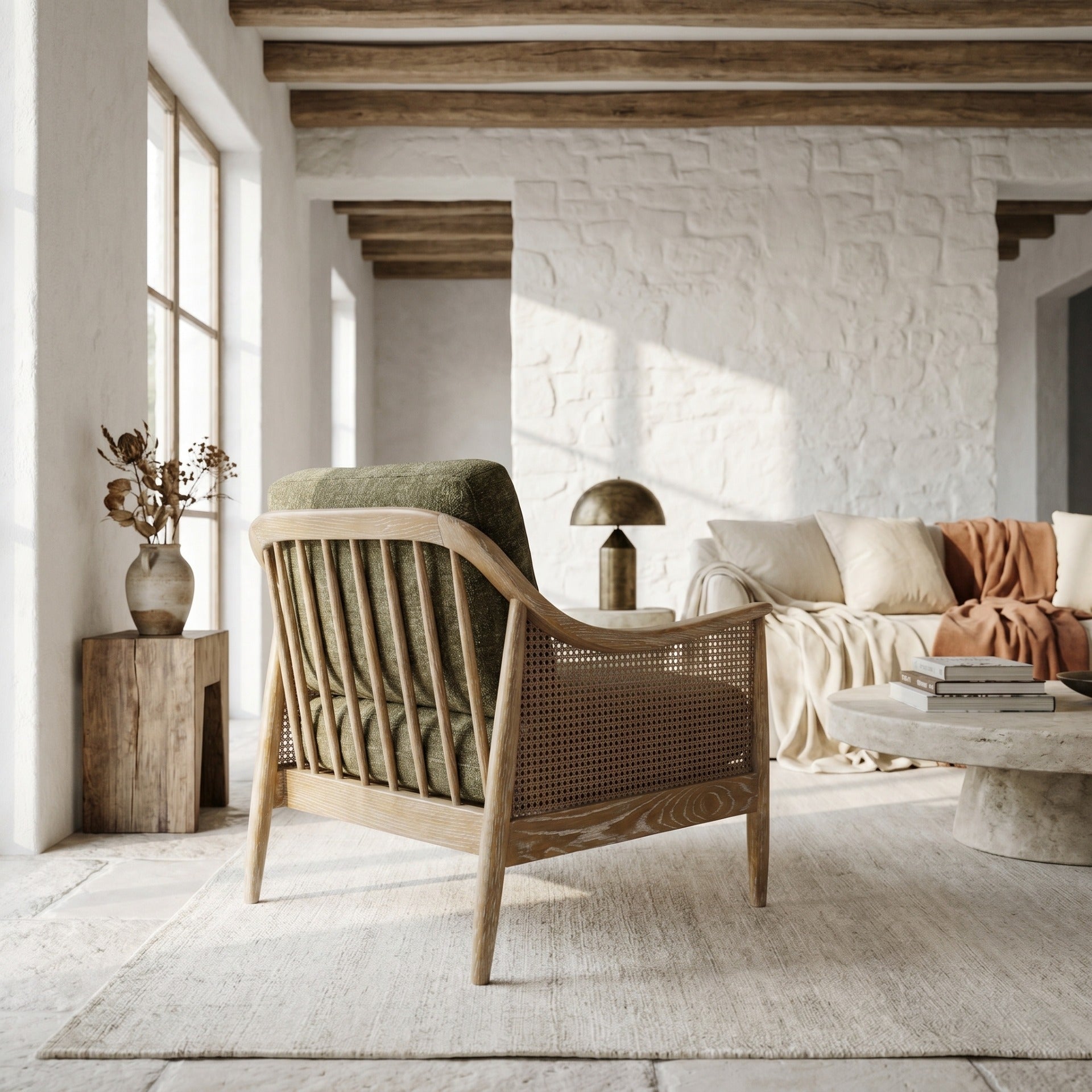 Chadlington Accent Chair in Bottle Green by Keiichi