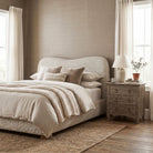 Chadlington Curved Upholstered Bed - Super King by Keiichi