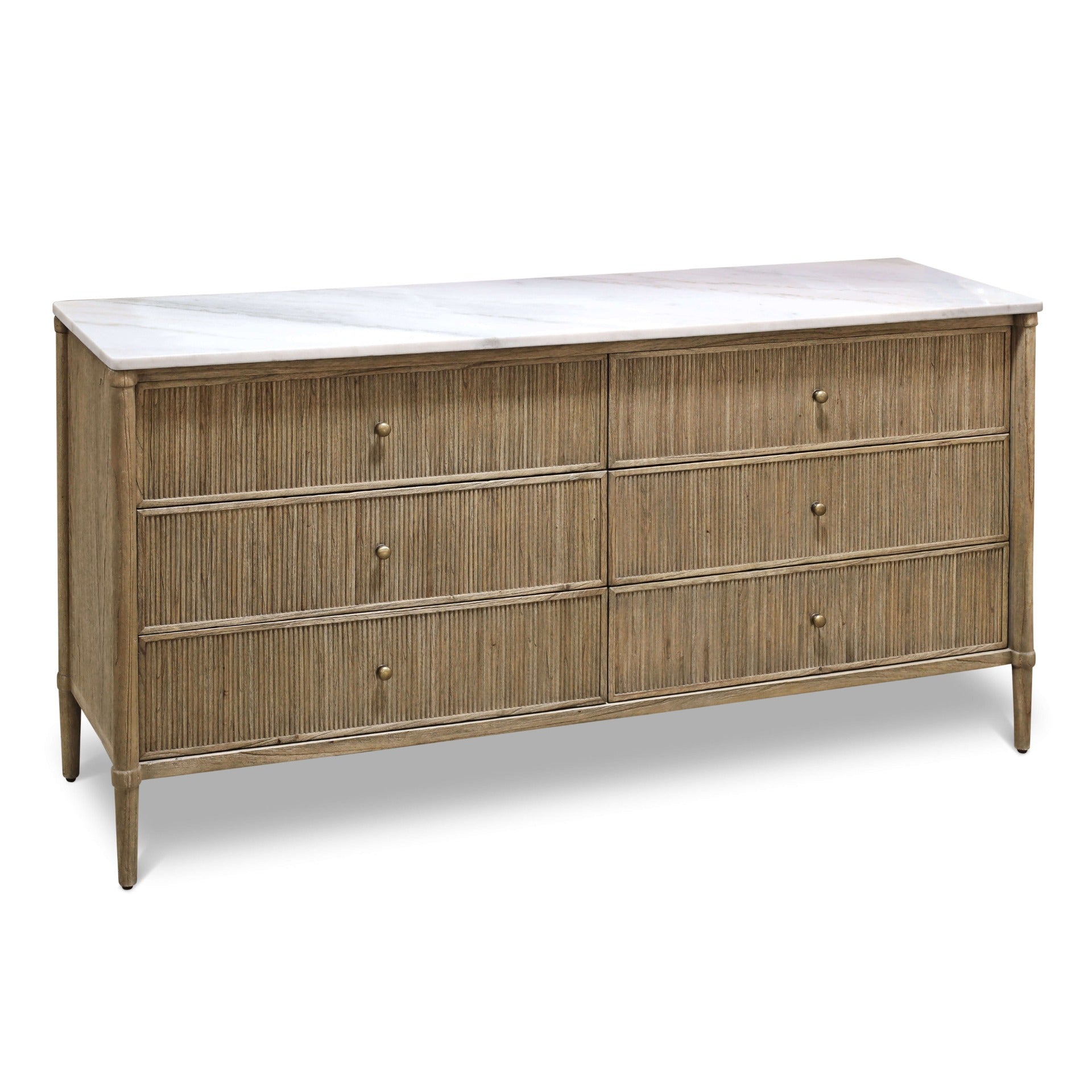 Highgrove 6 Drawer Chest of Drawers with Marble Top by Keiichi