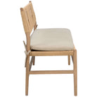 Radford Bench with Fabric Seat Cushion by Keiichi