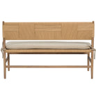 Radford Bench with Fabric Seat Cushion by Keiichi