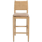 Radford Counter Stool with Leather Seat Cushion by Keiichi