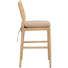 Radford Counter Stool with Leather Seat Cushion by Keiichi
