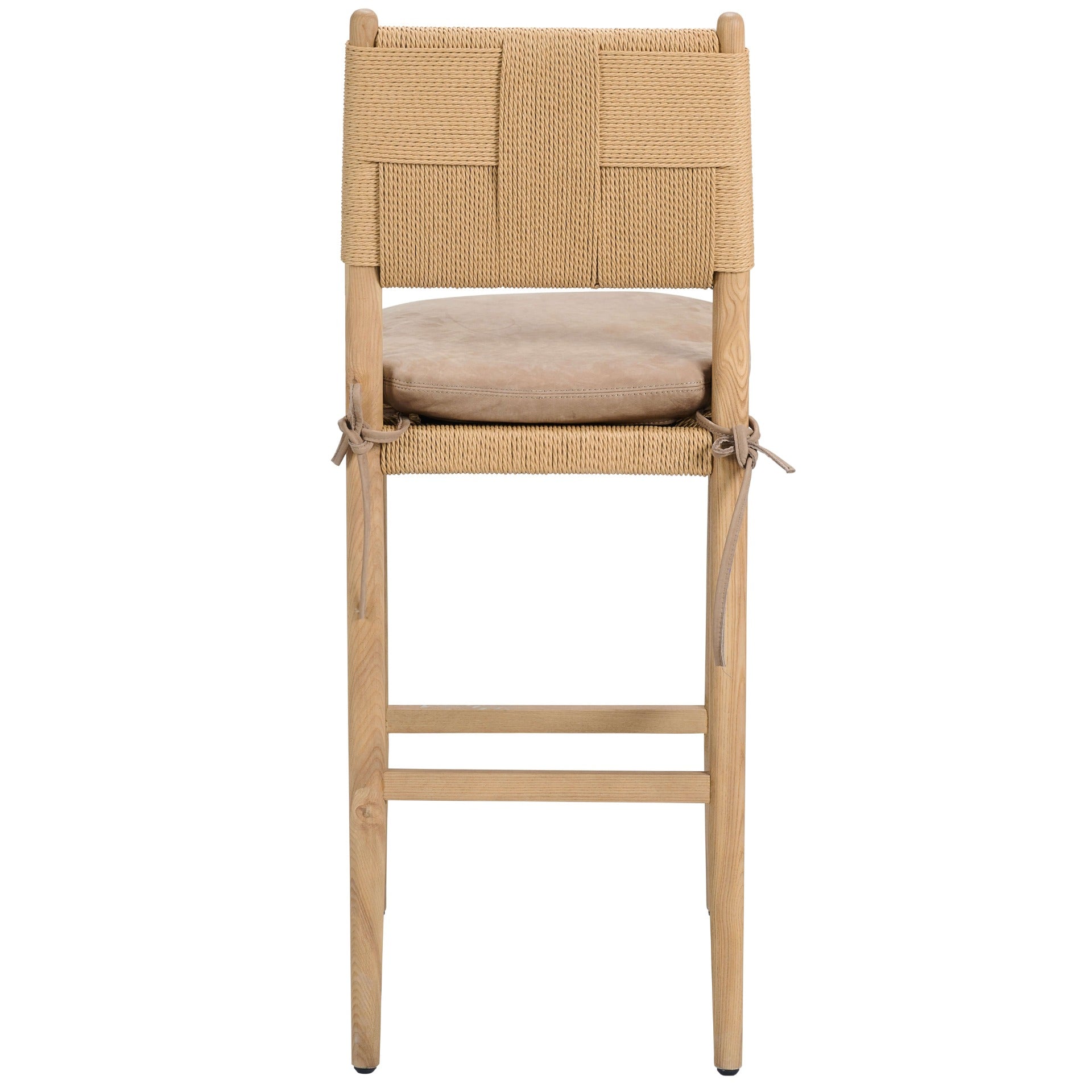 Radford Counter Stool with Leather Seat Cushion by Keiichi