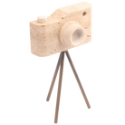 Shutterclick Sculpture in Travertine - Small by Keiichi