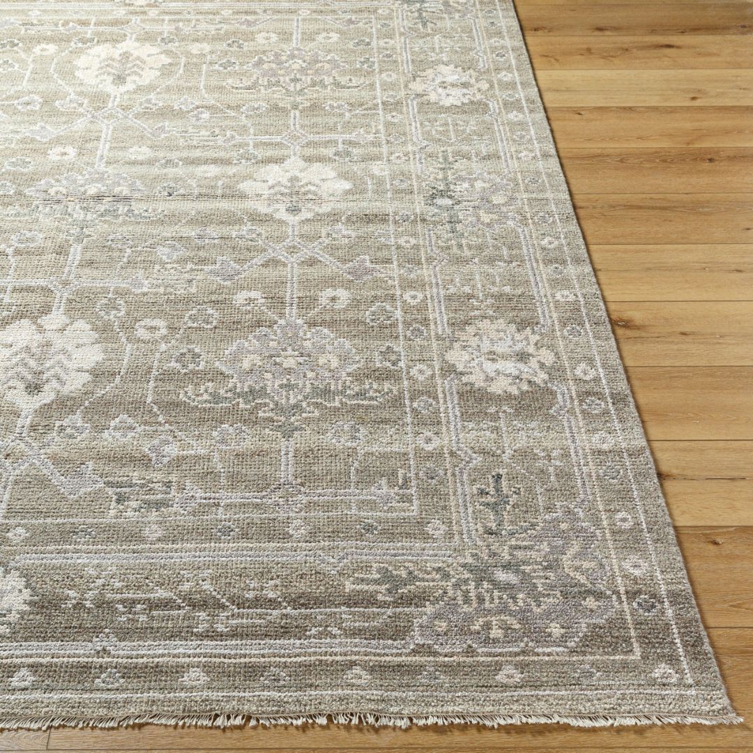Almeria Hand Knotted Neutral Rug by Keiichi
