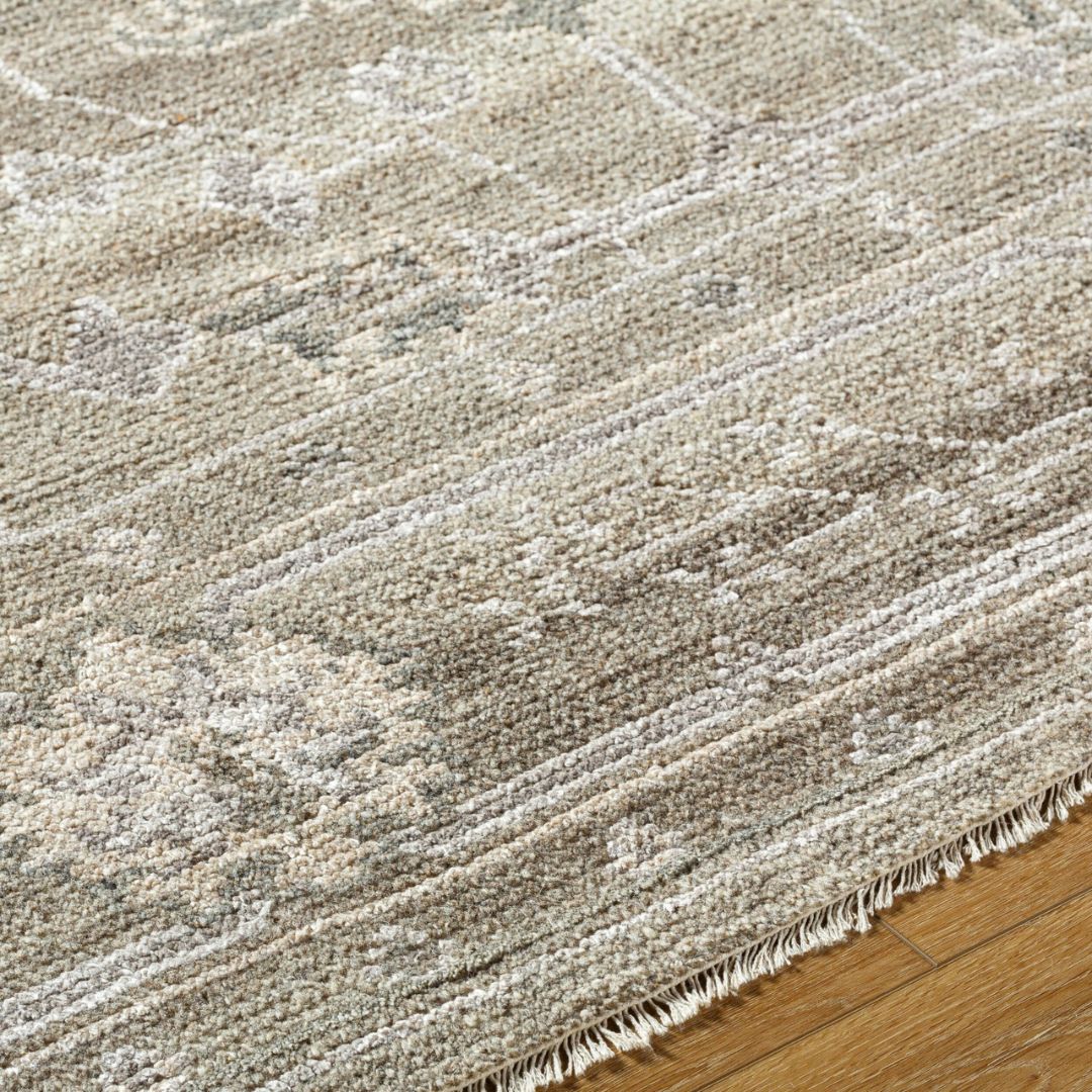 Almeria Hand Knotted Neutral Rug by Keiichi