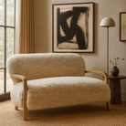 Baaarb Sofa in Faux Sheepskin by Keiichi