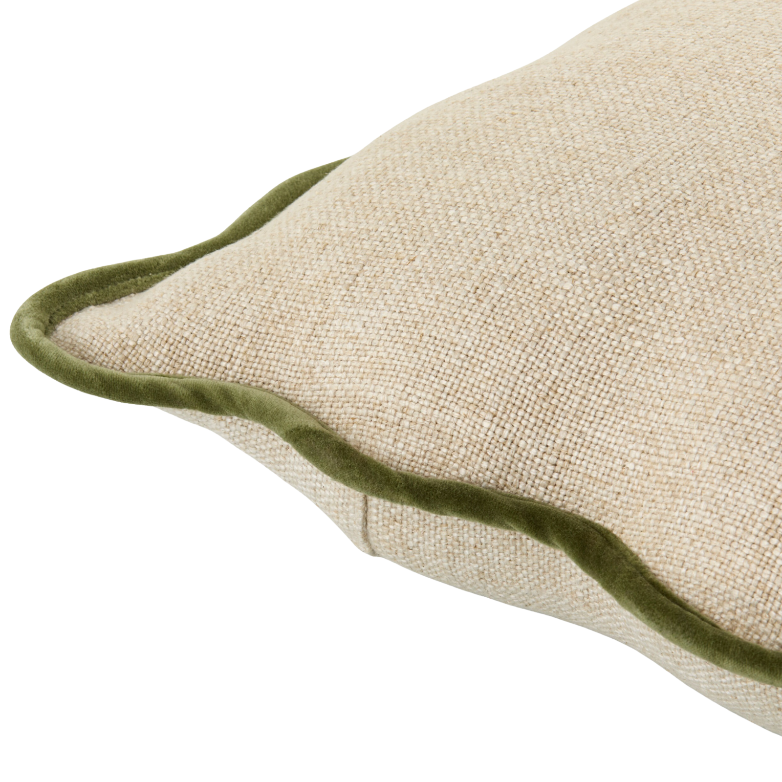 Caliza Woven Cushion in Moss by Keiichi