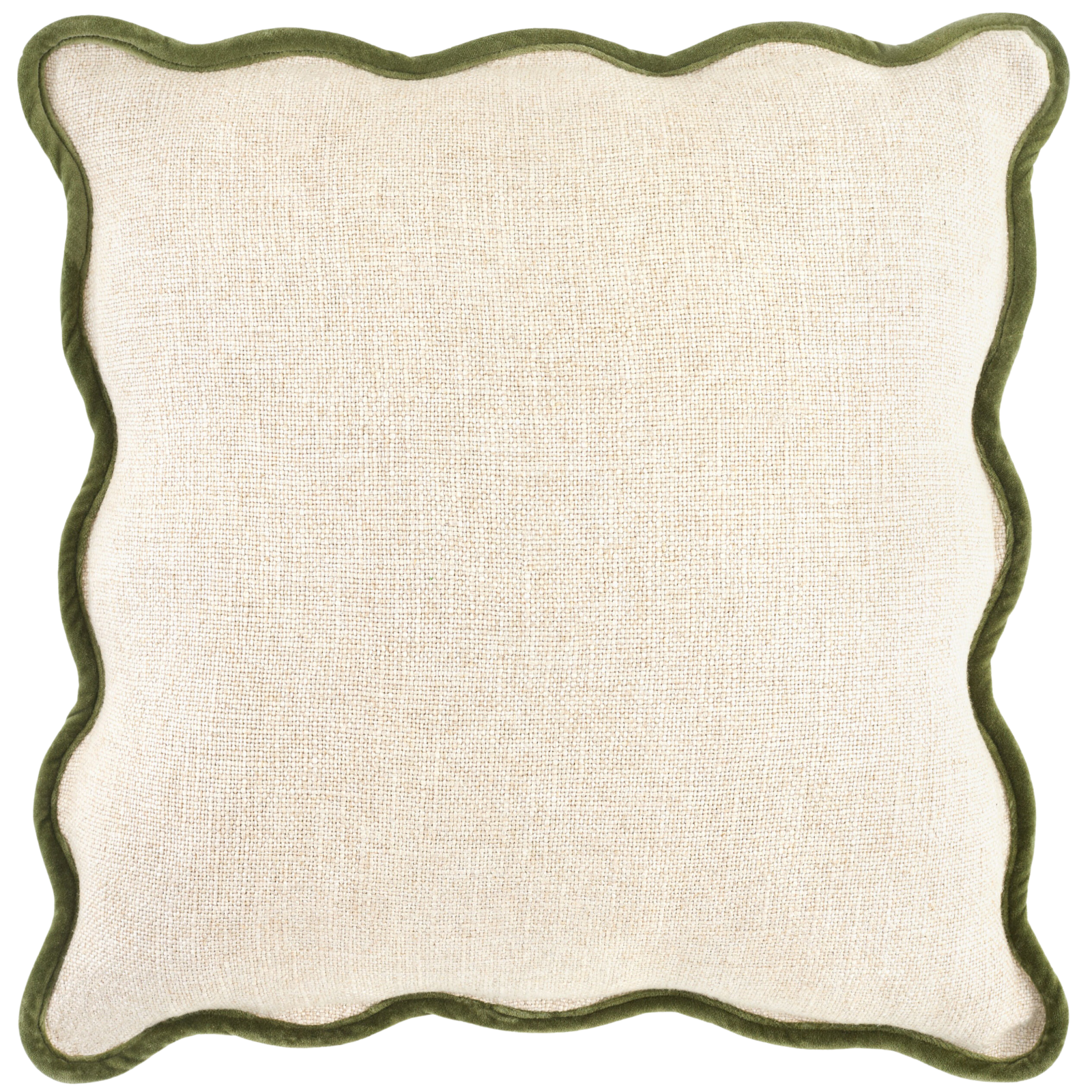 Caliza Woven Cushion in Moss by Keiichi