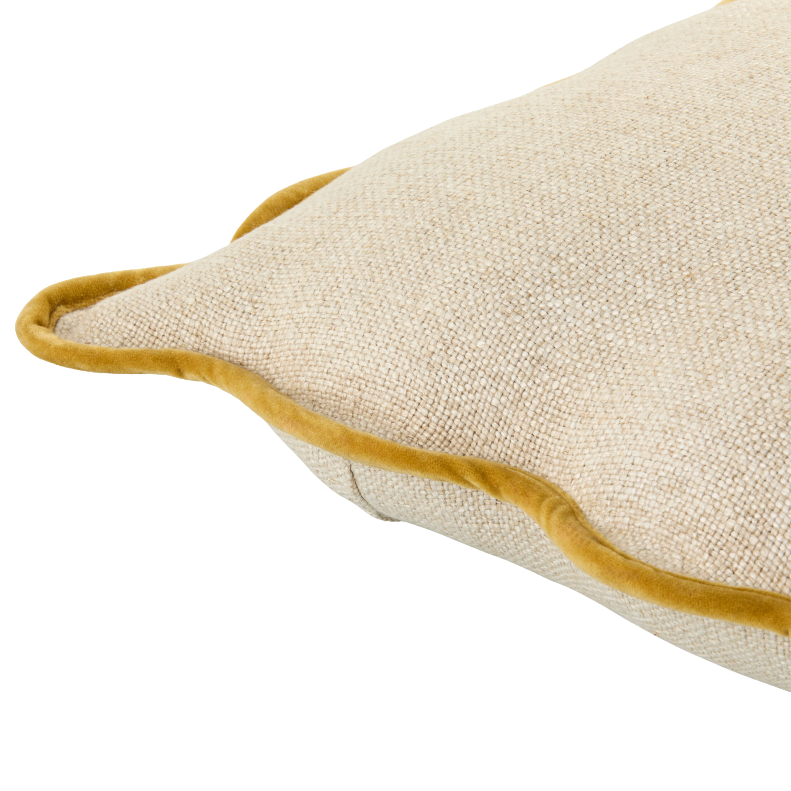Caliza Woven Cushion in Mustard by Keiichi