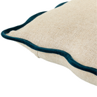 Caliza Woven Cushion in Peacock by Keiichi
