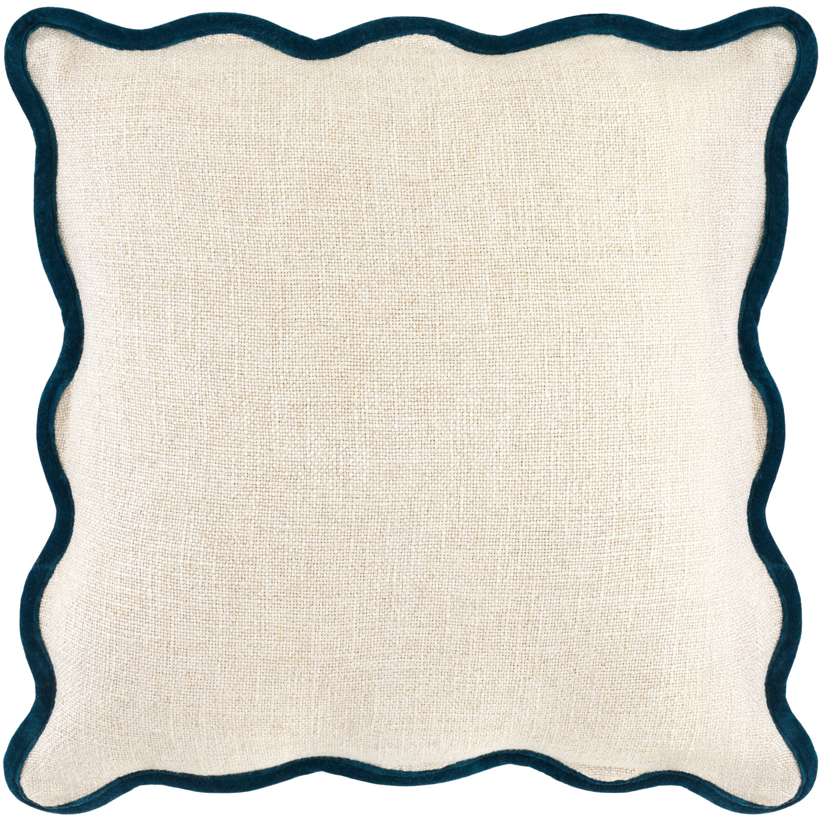 Caliza Woven Cushion in Peacock by Keiichi