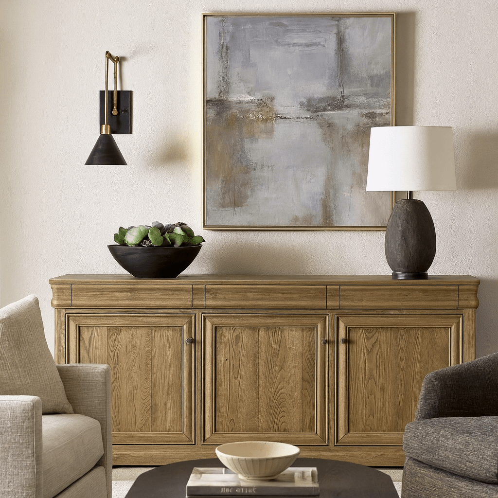 Campden Oak Sideboard with 3 Drawers by Keiichi