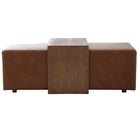 Campden Ottoman in Leather by Keiichi