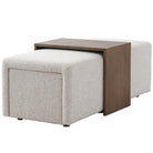Campden Ottoman in Natural by Keiichi