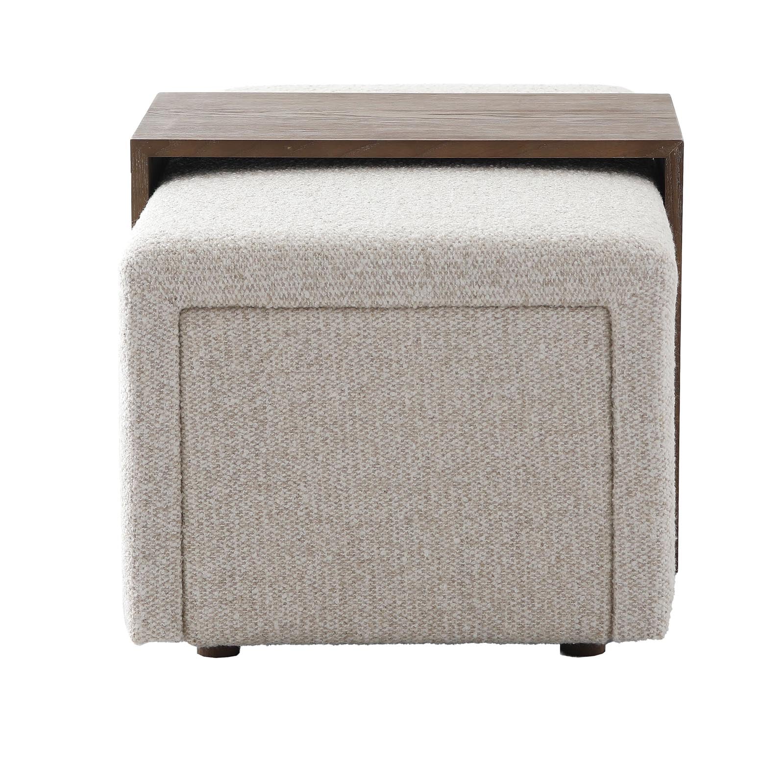 Campden Ottoman in Natural by Keiichi