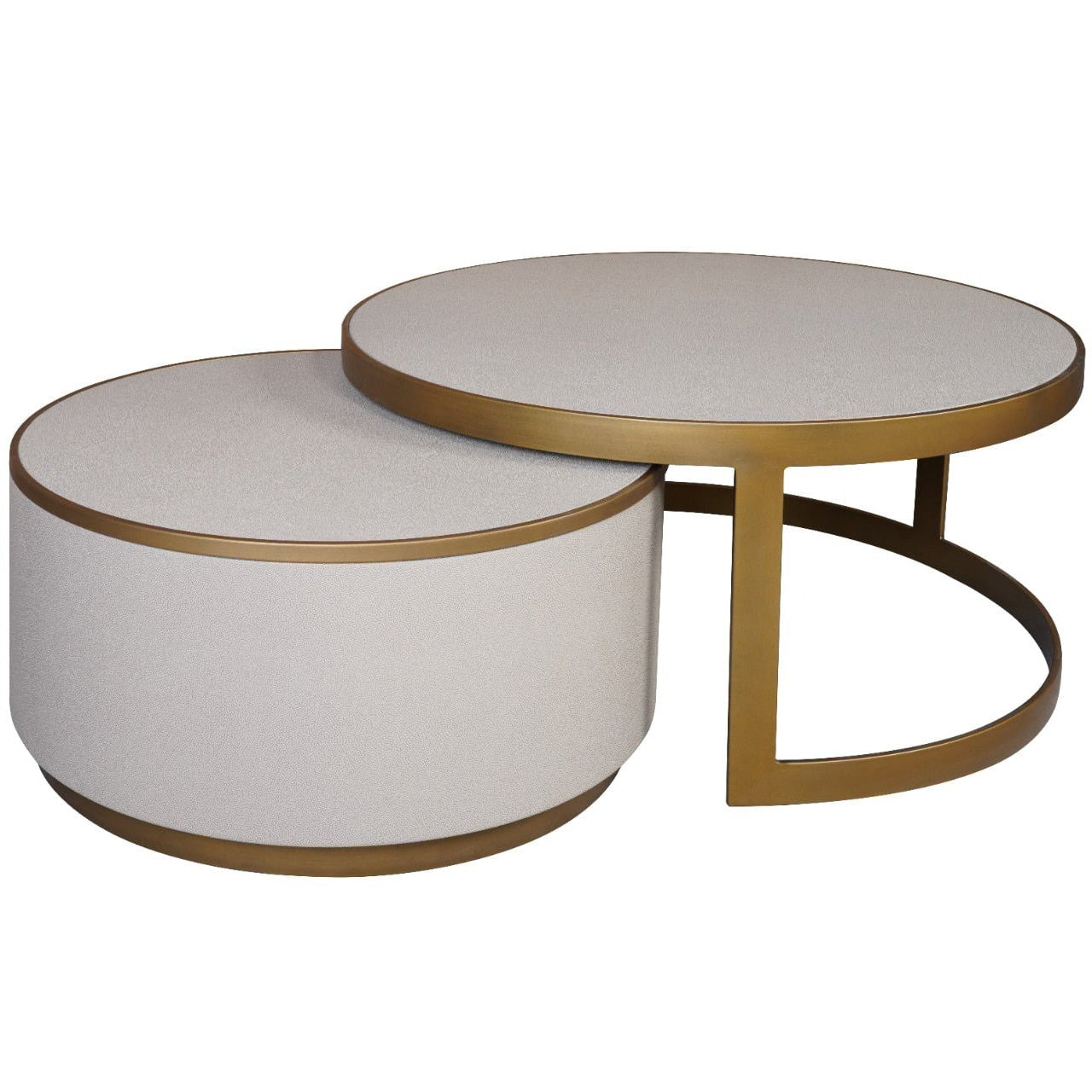 Hazlemere Shagreen Nesting Coffee Table Set by Keiichi