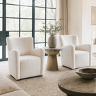 Hidcote Accent Chair in Faux Wool by Keiichi