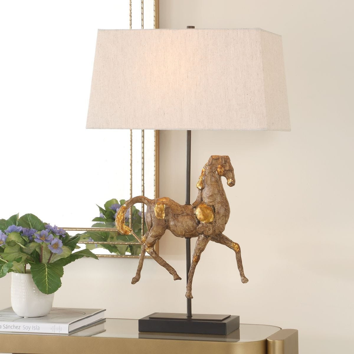 Horse Table Lamp by Keiichi
