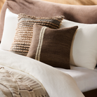 Jundah Woven Cushion in Brown by Keiichi