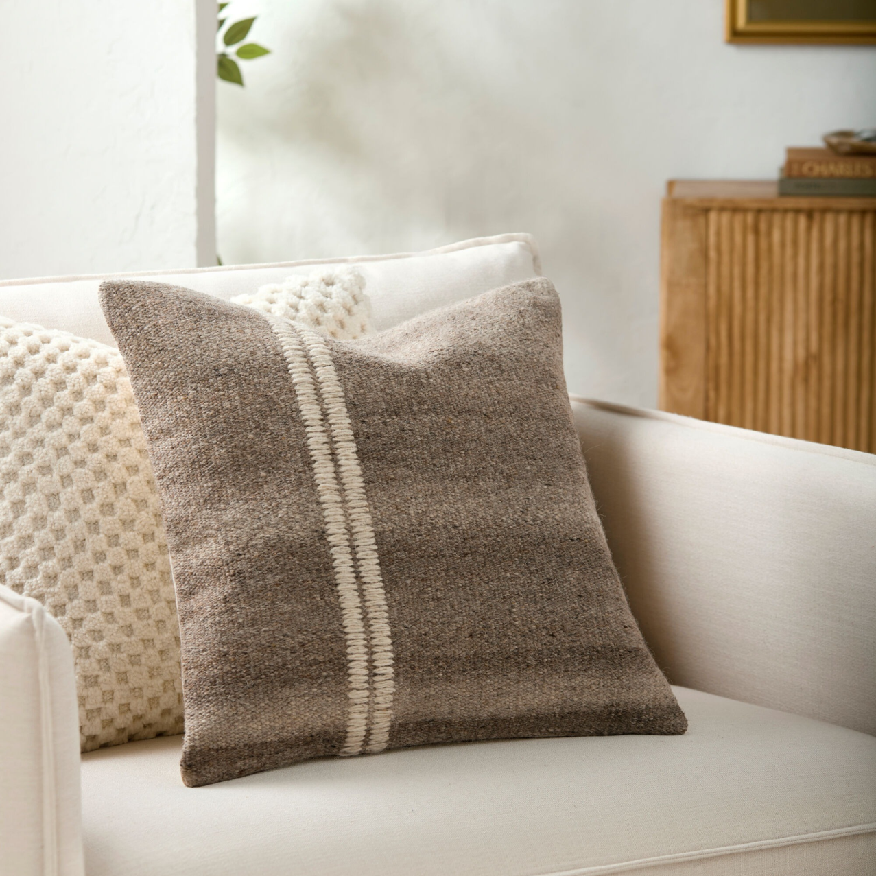 Jundah Woven Cushion in Mole Keiichi