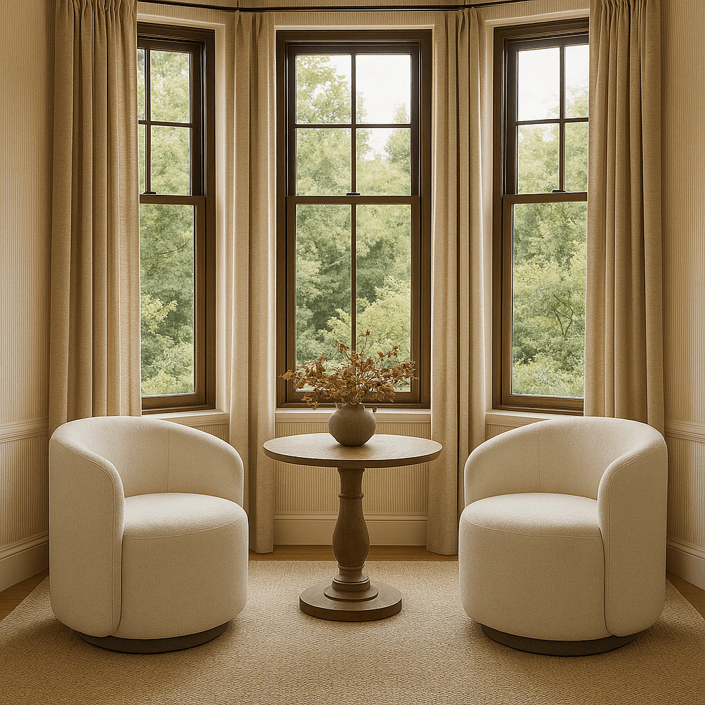 Kinsham Swivel Accent Chair by Keiichi
