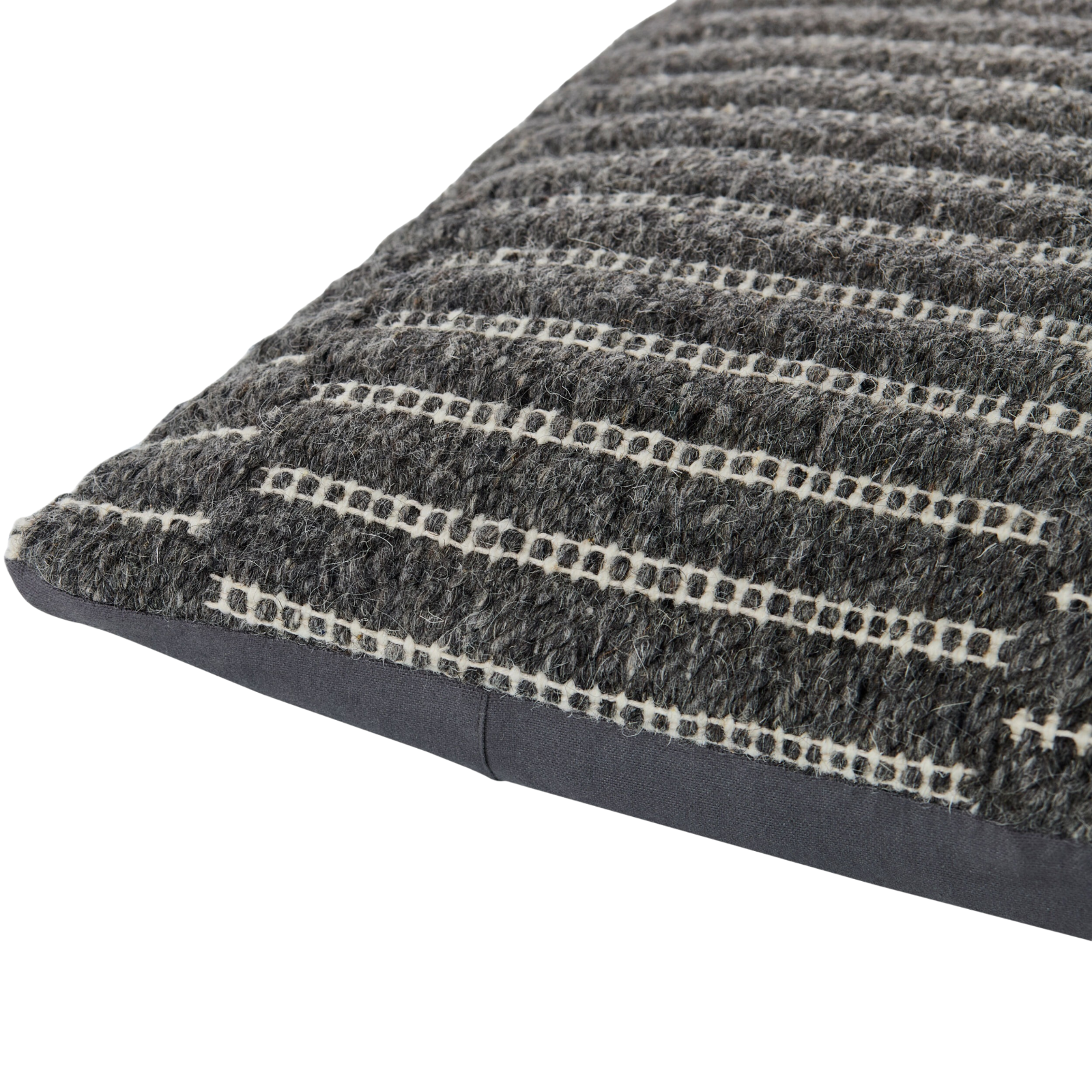 Marzano Hand Woven Cushion in Charcoal by Keiichi