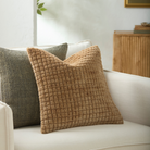 Novoli Hand Woven Cushion in Mustard by Keiichi