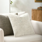 Novoli Hand Woven Cushion in Off White by Keiichi