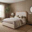 Sandford Curved Upholstered Bed - King Size by Keiichi