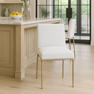Sloane Dining Chair in Aged Brass by Keiichi