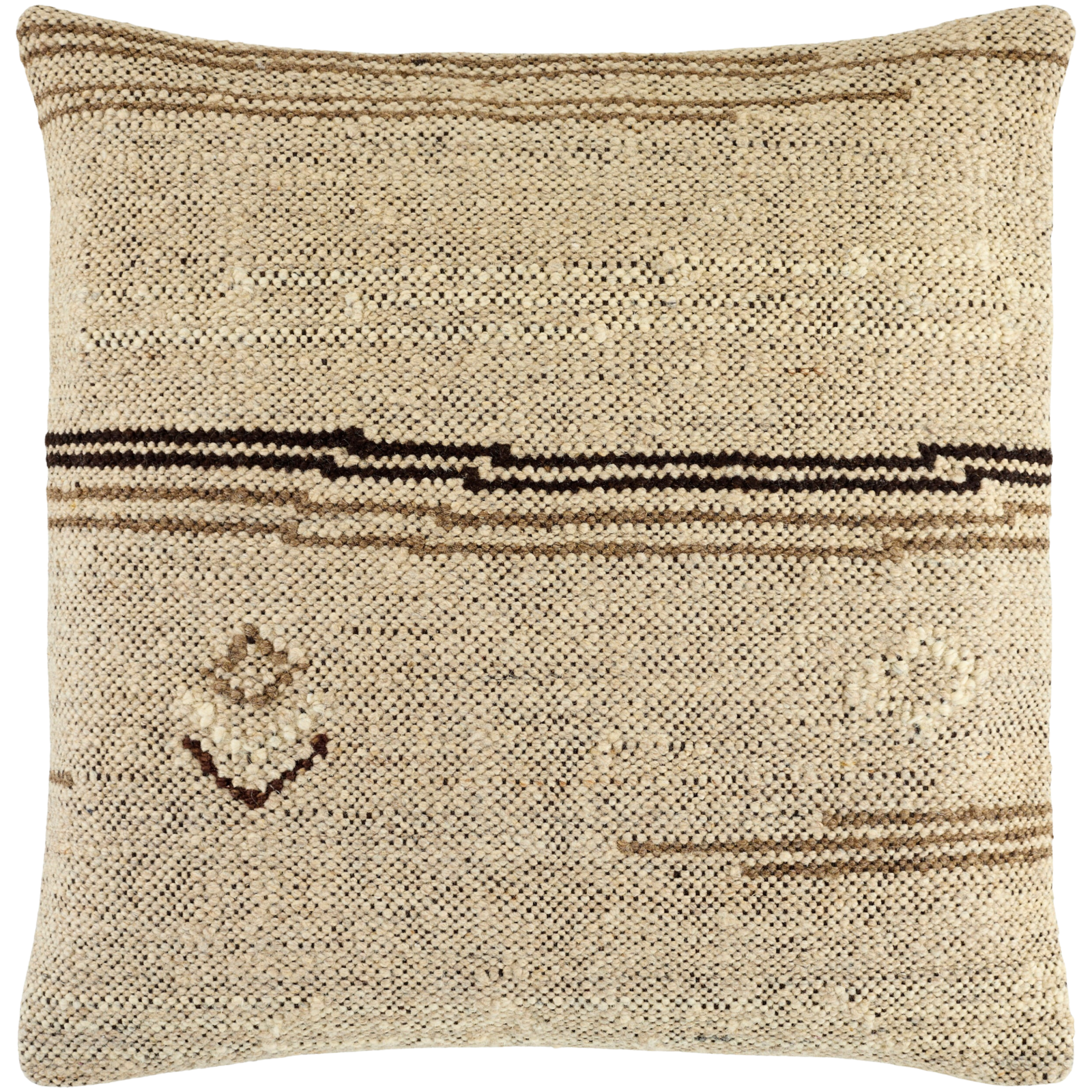 Solea Hand Woven Cushion in Light by Keiichi