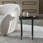 Kennington Round Glass Side Table Uttermost