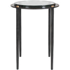 Kennington Round Glass Side Table Uttermost
