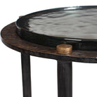 Kennington Round Glass Side Table by Uttermost