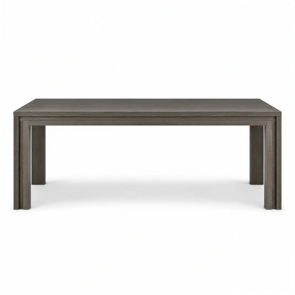 Kyoto Textured Dry Grey Oak Veneer Dining Table Berkeley Designs