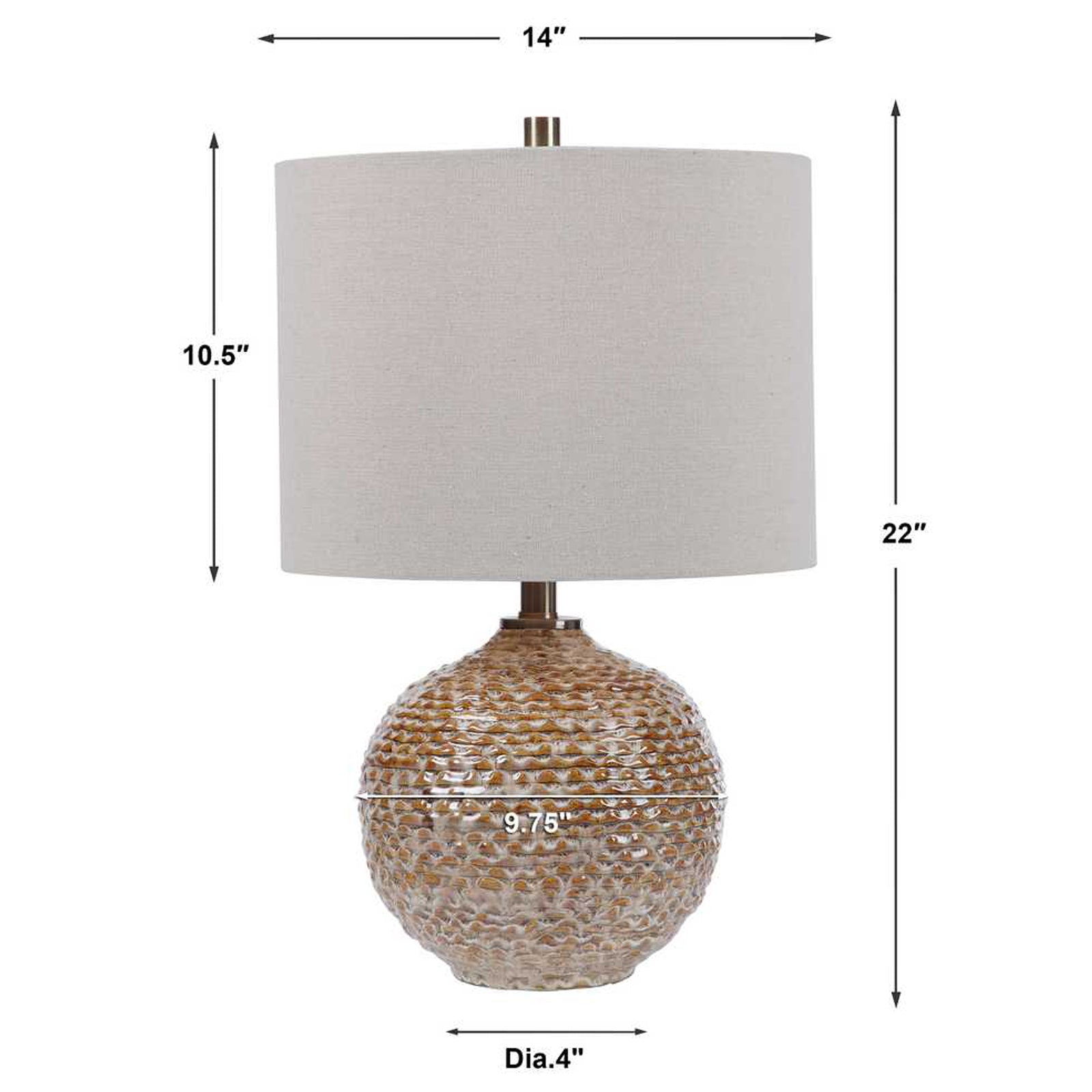 Lagos Rustic Table Lamp by Uttermost