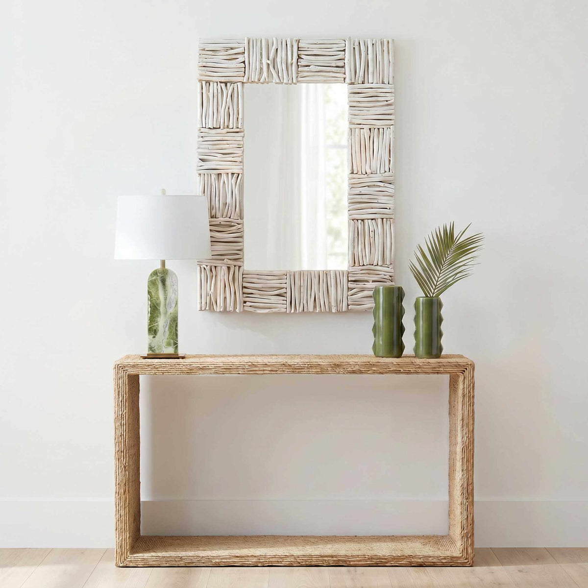 Lathey Teak Mirror by Uttermost