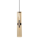 Revere Bronze & Smoked Glass Single Pendant by Luxe Collection