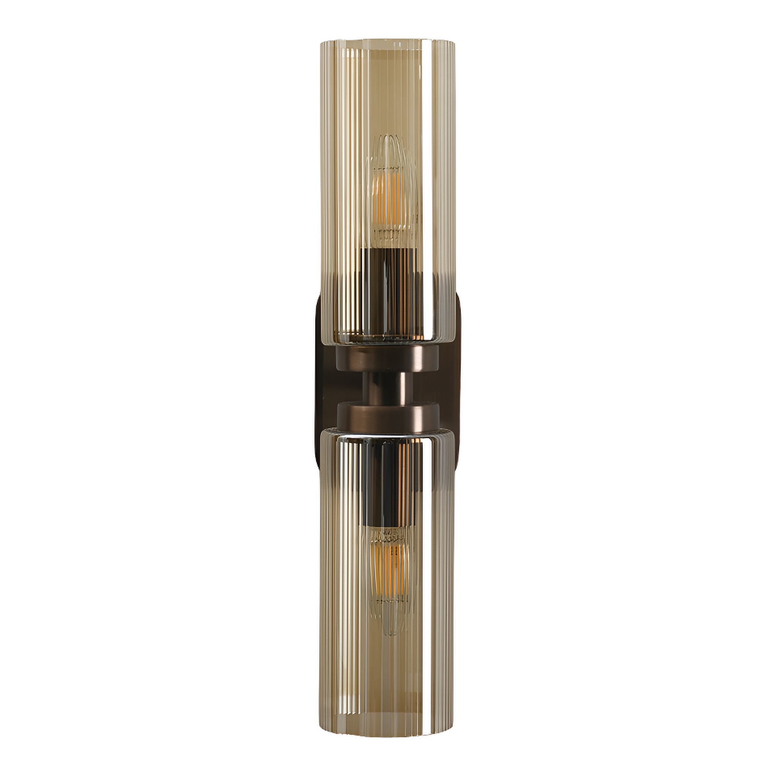 Revere Bronze & Smoked Glass Wall Light by Luxe Collection