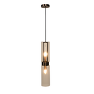 Revere Bronze & Clear Glass Single Pendant by Luxe Collection