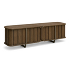 Lisbon Caramel Oak Veneer Media TV Cabinet Unit Berkeley Designs