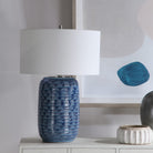 Sedna Blue Table Lamp by Uttermost