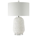 Caelina Textured White Table Lamp by Uttermost