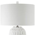 Caelina Textured White Table Lamp by Uttermost