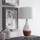 Durango Rust White Table Lamp by Uttermost